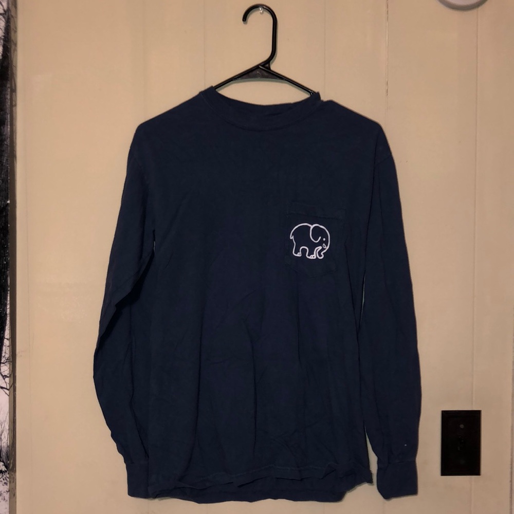 Small Navy Ivory Ella long sleeve